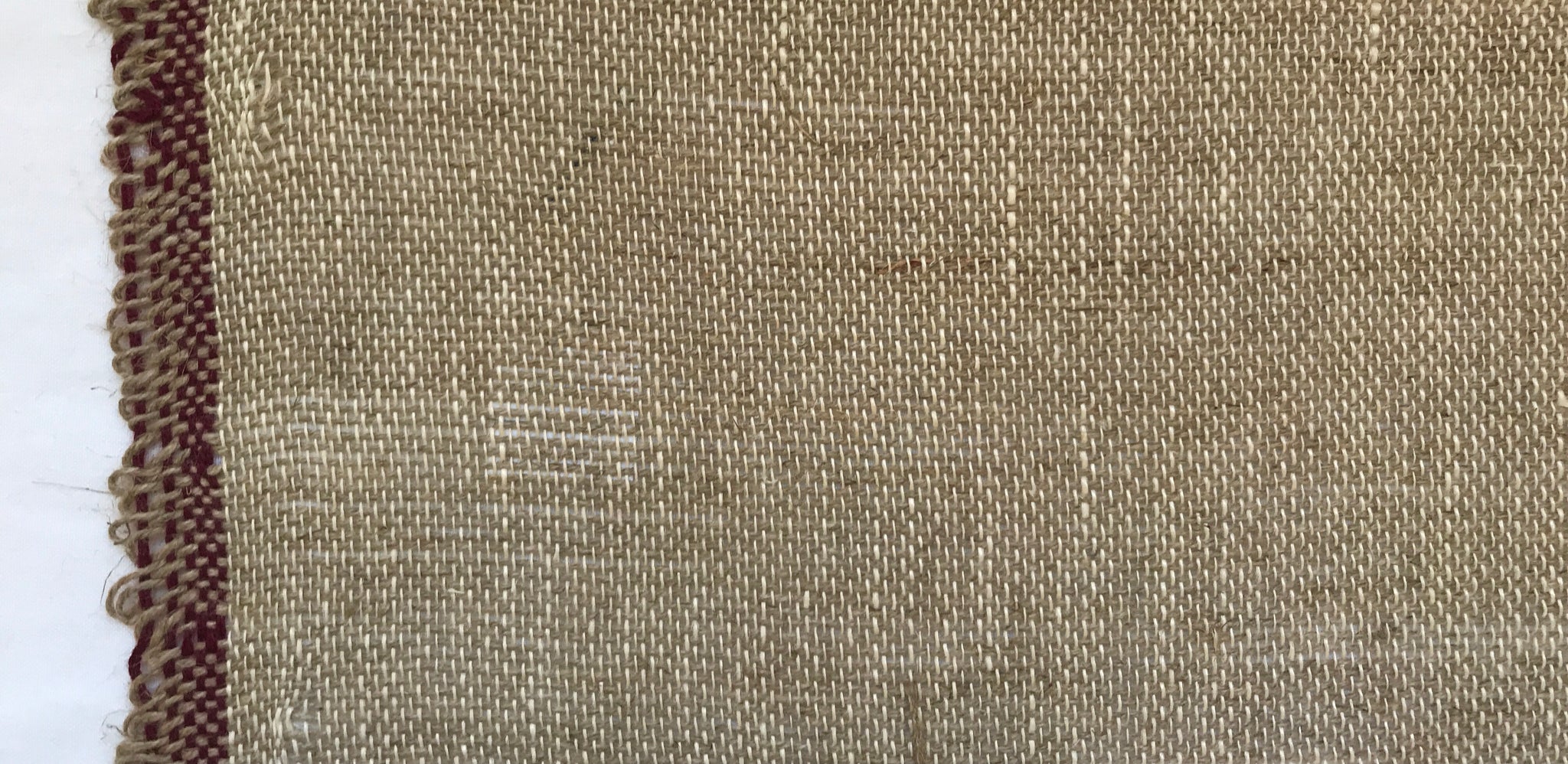 Handwoven Oatmeal thick basketweave