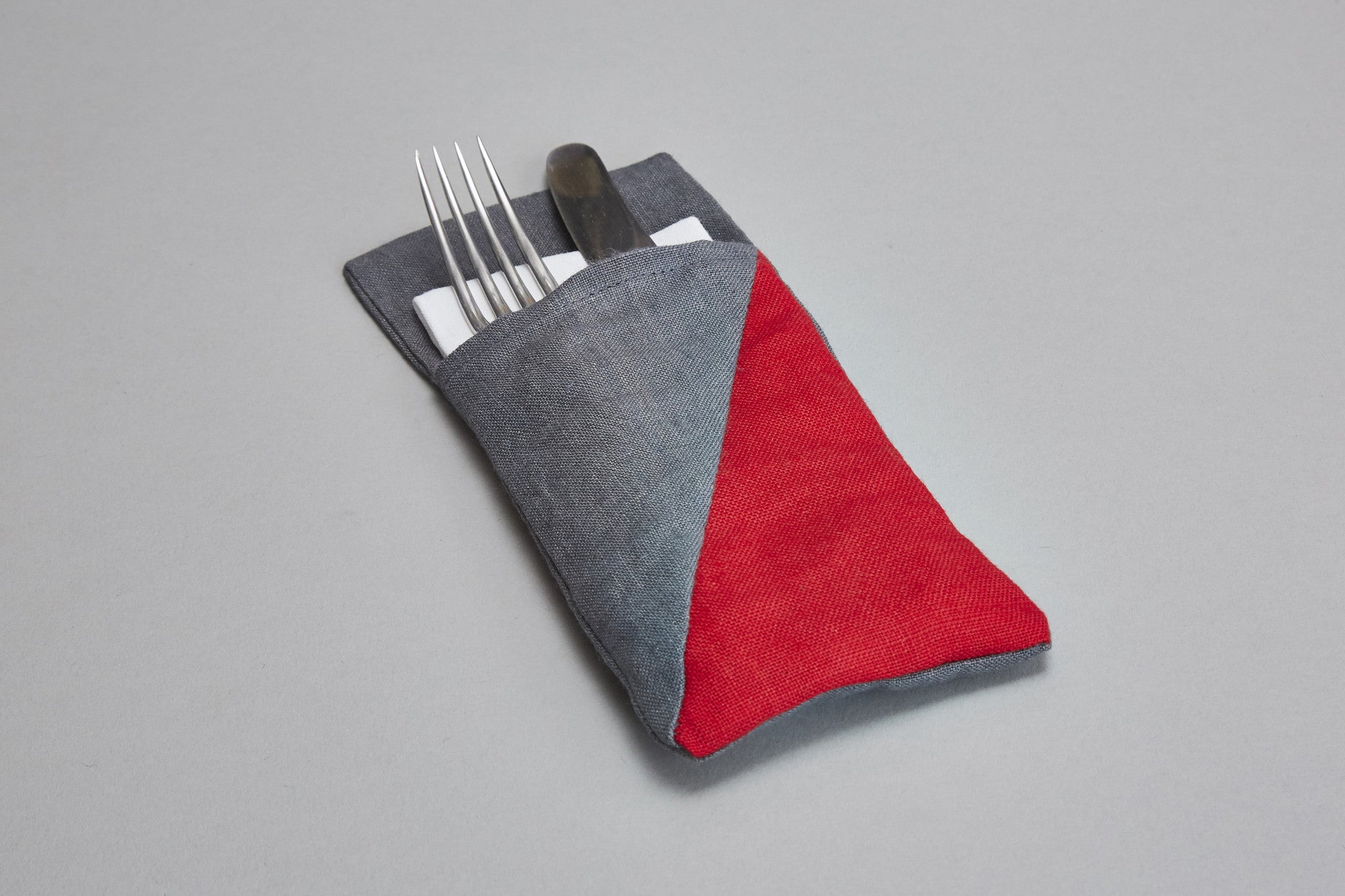 Cutlery Holder (red+grey)